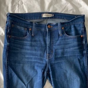 Madewell 9” high rise skinny jeans